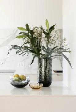Specktrum Vaser^Meadow Swirl Cylinder Vase - Grey Medium