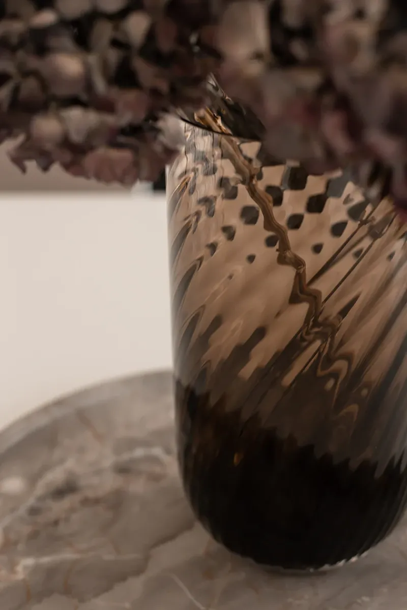 Specktrum Vaser^Meadow Swirl Cylinder Vase - Topaz Medium
