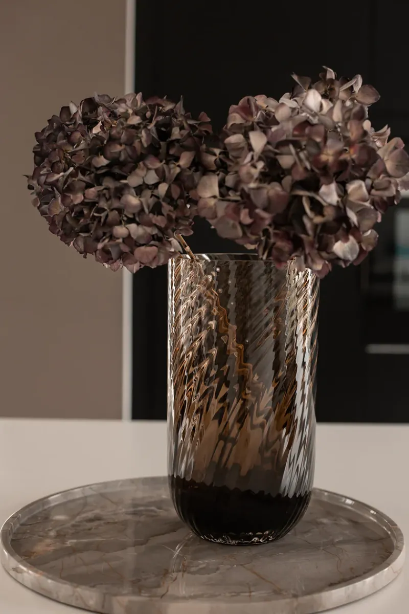 Specktrum Vaser^Meadow Swirl Cylinder Vase - Topaz Medium