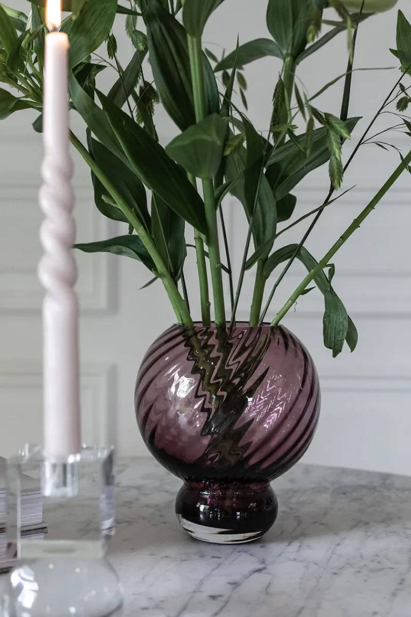 Specktrum Vaser^Meadow Swirl Vase - Plum Small