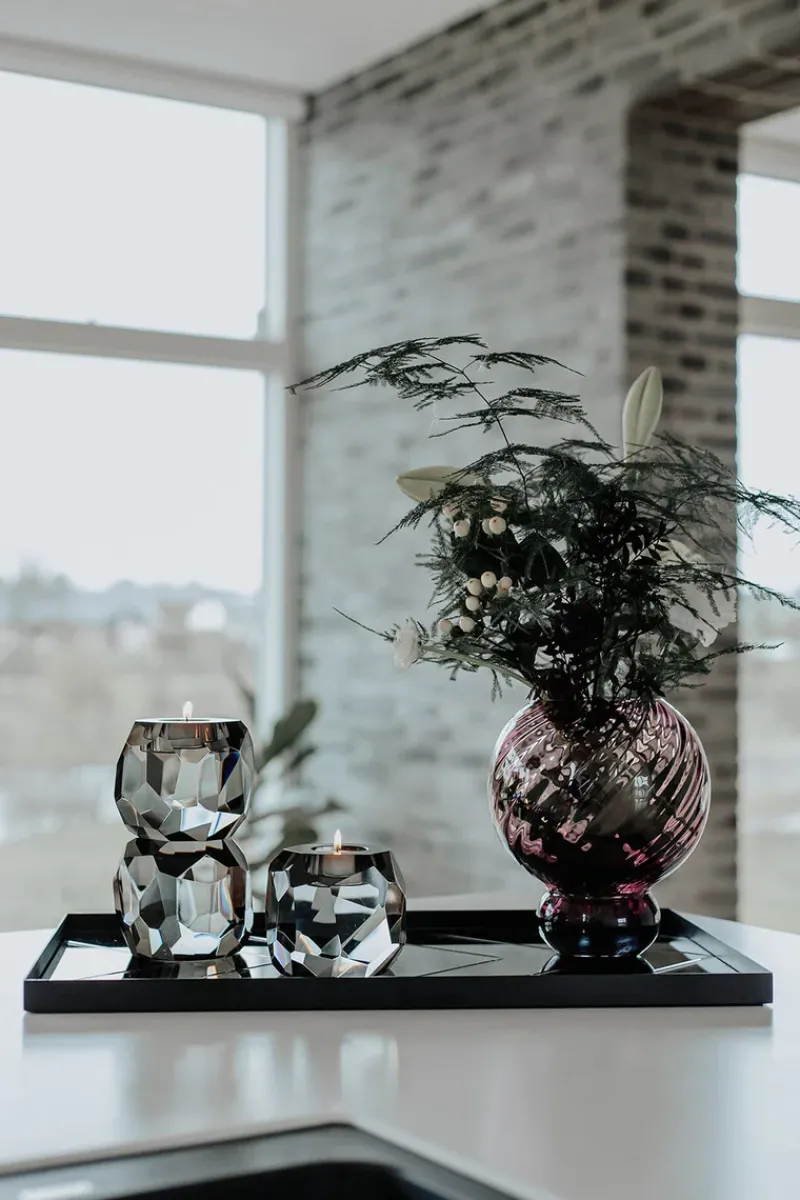 Specktrum Vaser^Meadow Swirl Vase - Plum Small